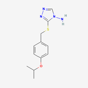 3-{[4-(propan-2-yloxy)benzyl]sulfanyl}-4H-1,2,4-triazol-4-amine