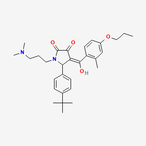 5-(4-tert-butylphenyl)-1-[3-(dimethylamino)propyl]-3-hydroxy-4-[(2-methyl-4-propoxyphenyl)carbonyl]-1,5-dihydro-2H-pyrrol-2-one