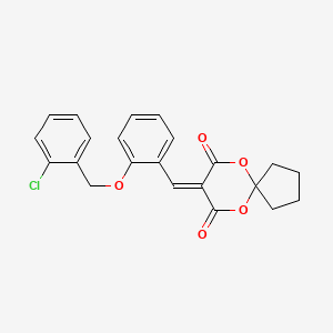 8-{2-[(2-Chlorobenzyl)oxy]benzylidene}-6,10-dioxaspiro[4.5]decane-7,9-dione