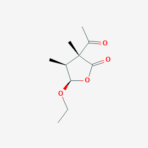 B116371 (3R,4S,5R)-3-acetyl-5-ethoxy-3,4-dimethyloxolan-2-one CAS No. 148840-17-9