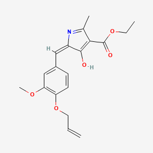 ethyl (5E)-5-[3-methoxy-4-(prop-2-en-1-yloxy)benzylidene]-2-methyl-4-oxo-4,5-dihydro-1H-pyrrole-3-carboxylate