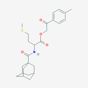 2-(4-methylphenyl)-2-oxoethyl N-(tricyclo[3.3.1.1~3,7~]dec-1-ylcarbonyl)methioninate