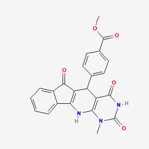 methyl 4-(7-methyl-4,6,17-trioxo-5,7,9-triazatetracyclo[8.7.0.03,8.011,16]heptadeca-1(10),3(8),11,13,15-pentaen-2-yl)benzoate