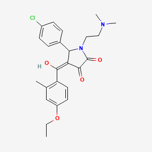 5-(4-chlorophenyl)-1-[2-(dimethylamino)ethyl]-4-[(4-ethoxy-2-methylphenyl)carbonyl]-3-hydroxy-1,5-dihydro-2H-pyrrol-2-one