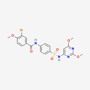 3-bromo-N-{4-[(2,6-dimethoxypyrimidin-4-yl)sulfamoyl]phenyl}-4-methoxybenzamide