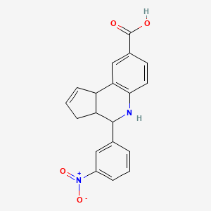 4-(3-nitrophenyl)-3a,4,5,9b-tetrahydro-3H-cyclopenta[c]quinoline-8-carboxylic acid