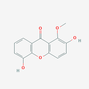 molecular formula C14H10O5 B1163749 2,5-Dihydroxy-1-methoxyxanthone CAS No. 173220-32-1