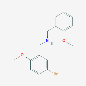 molecular formula C16H18BrNO2 B11637499 [(5-Bromo-2-methoxyphenyl)methyl][(2-methoxyphenyl)methyl]amine 