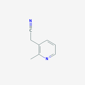 molecular formula C8H8N2 B116376 2-(2-甲基吡啶-3-基)丙腈 CAS No. 101166-73-8
