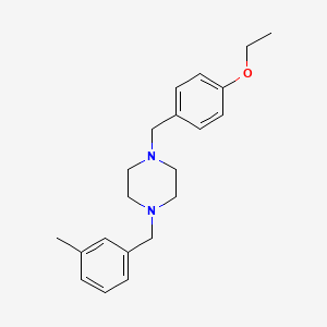 1-[(4-Ethoxyphenyl)methyl]-4-[(3-methylphenyl)methyl]piperazine