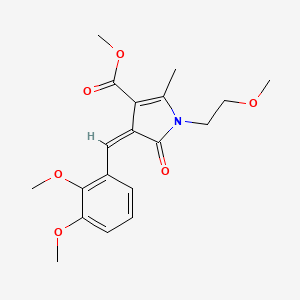 methyl (4Z)-4-(2,3-dimethoxybenzylidene)-1-(2-methoxyethyl)-2-methyl-5-oxo-4,5-dihydro-1H-pyrrole-3-carboxylate