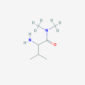 molecular formula C₇H₁₀D₆N₂O B1163814 2-Amino-N,N,3-trimethyl-butanamide-d6 