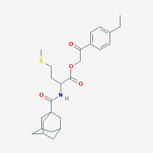 2-(4-ethylphenyl)-2-oxoethyl N-(tricyclo[3.3.1.1~3,7~]dec-1-ylcarbonyl)methioninate