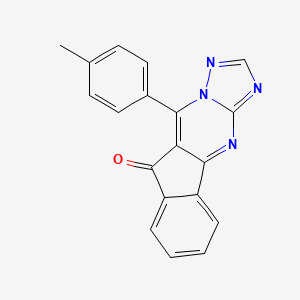 10-(4-methylphenyl)-9H-indeno[1,2-d][1,2,4]triazolo[1,5-a]pyrimidin-9-one