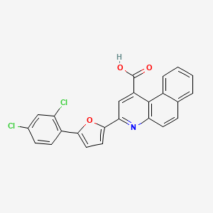 3-[5-(2,4-Dichlorophenyl)furan-2-yl]benzo[f]quinoline-1-carboxylic acid