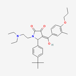 5-(4-tert-butylphenyl)-1-[2-(diethylamino)ethyl]-3-hydroxy-4-[(3-methyl-4-propoxyphenyl)carbonyl]-1,5-dihydro-2H-pyrrol-2-one