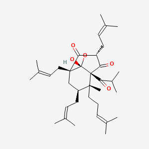molecular formula C35H52O5 B1163835 8-Hydroxyhyperforin 8,1-hemiacetal CAS No. 59014-02-7