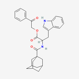 2-oxo-2-phenylethyl N-(tricyclo[3.3.1.1~3,7~]dec-1-ylcarbonyl)tryptophanate