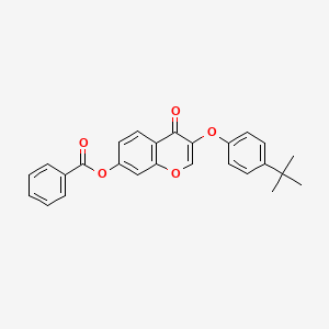 3-(4-tert-butylphenoxy)-4-oxo-4H-chromen-7-yl benzoate