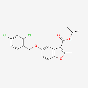 Propan-2-yl 5-[(2,4-dichlorophenyl)methoxy]-2-methyl-1-benzofuran-3-carboxylate