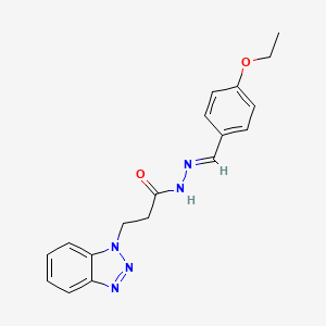 3-(1H-benzotriazol-1-yl)-N'-[(E)-(4-ethoxyphenyl)methylidene]propanehydrazide