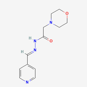 2-(morpholin-4-yl)-N'-[(E)-pyridin-4-ylmethylidene]acetohydrazide