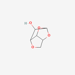 molecular formula C6H8O4 B1163849 2,5,8-三氧杂三环[4.2.1.03,7]壬烷-9-醇 CAS No. 4451-30-3