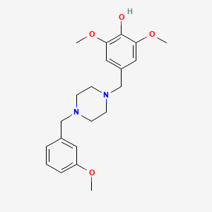 2,6-Dimethoxy-4-{[4-(3-methoxybenzyl)piperazin-1-yl]methyl}phenol