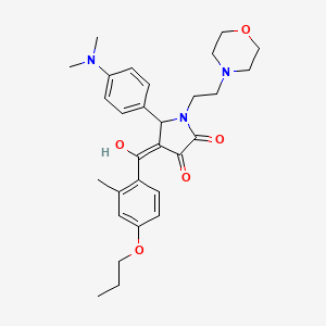 5-[4-(Dimethylamino)phenyl]-3-hydroxy-4-(2-methyl-4-propoxybenzoyl)-1-[2-(4-morpholinyl)ethyl]-1,5-dihydro-2H-pyrrol-2-one