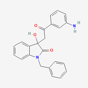 3-[2-(3-aminophenyl)-2-oxoethyl]-1-benzyl-3-hydroxy-1,3-dihydro-2H-indol-2-one