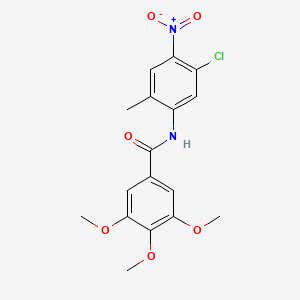 N-(5-chloro-2-methyl-4-nitrophenyl)-3,4,5-trimethoxybenzamide