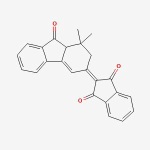 molecular formula C24H18O3 B11638624 2-(1,1-dimethyl-9-oxo-1,2,9,9a-tetrahydro-3H-fluoren-3-ylidene)-1H-indene-1,3(2H)-dione 