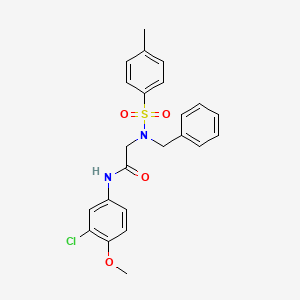 2-(N-Benzyl4-methylbenzenesulfonamido)-N-(3-chloro-4-methoxyphenyl)acetamide