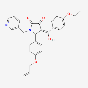 4-(4-ethoxybenzoyl)-3-hydroxy-5-[4-(prop-2-en-1-yloxy)phenyl]-1-[(pyridin-3-yl)methyl]-2,5-dihydro-1H-pyrrol-2-one