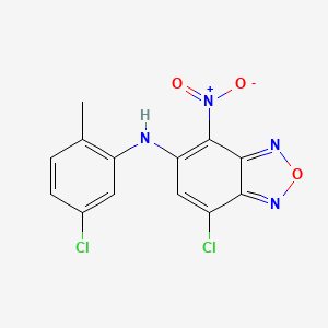 7-chloro-N-(5-chloro-2-methylphenyl)-4-nitro-2,1,3-benzoxadiazol-5-amine