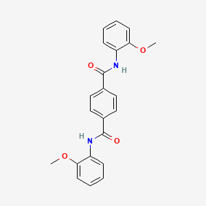 molecular formula C22H20N2O4 B11638756 N,N'-Bis(o-methoxyphenyl)terephthalamide CAS No. 36360-34-6