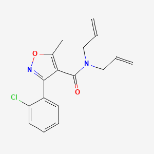 molecular formula C17H17ClN2O2 B11638813 N,N-diallyl-3-(2-chlorophenyl)-5-methylisoxazole-4-carboxamide 