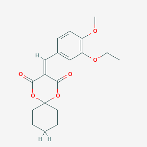 3-(3-Ethoxy-4-methoxybenzylidene)-1,5-dioxaspiro[5.5]undecane-2,4-dione