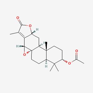molecular formula C22H30O5 B1163889 Gelomulide A CAS No. 122537-59-1