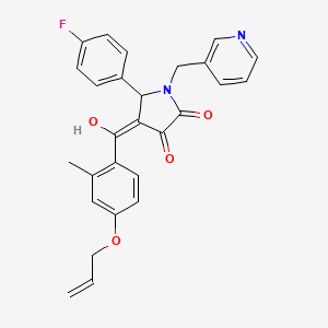 5-(4-fluorophenyl)-3-hydroxy-4-[2-methyl-4-(prop-2-en-1-yloxy)benzoyl]-1-[(pyridin-3-yl)methyl]-2,5-dihydro-1H-pyrrol-2-one