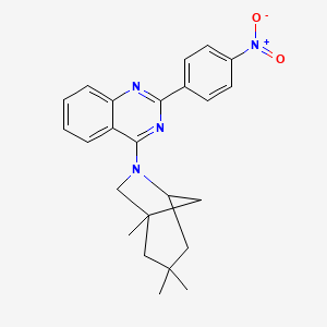 2-(4-Nitrophenyl)-4-(1,3,3-trimethyl-6-azabicyclo[3.2.1]oct-6-yl)quinazoline