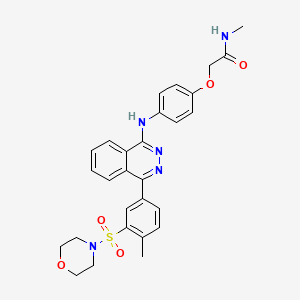 molecular formula C28H29N5O5S B11638947 N-methyl-2-[4-({4-[4-methyl-3-(morpholin-4-ylsulfonyl)phenyl]phthalazin-1-yl}amino)phenoxy]acetamide 