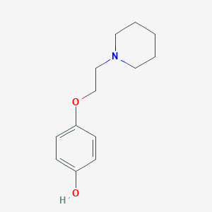 molecular formula C13H19NO2 B011639 4-(2-(哌啶-1-基)乙氧基)苯酚 CAS No. 100238-42-4