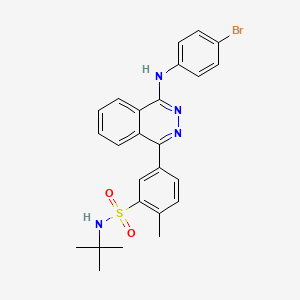 5-{4-[(4-bromophenyl)amino]phthalazin-1-yl}-N-tert-butyl-2-methylbenzenesulfonamide