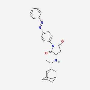 3-{[1-(1-Adamantyl)ethyl]amino}-1-{4-[(Z)-2-phenyl-1-diazenyl]phenyl}dihydro-1H-pyrrole-2,5-dione