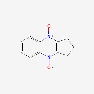 molecular formula C11H10N2O2 B11639023 2,3-Dihydro-1H-cyclopenta[b]quinoxaline 4,9-dioxide CAS No. 4232-53-5