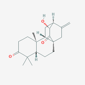 (1S,4S,9R,10S,12S,13R)-13-hydroxy-5,5,9-trimethyl-16-methylidenetetracyclo[10.2.2.01,10.04,9]hexadecane-6,14-dione