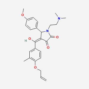 1-[2-(dimethylamino)ethyl]-3-hydroxy-5-(4-methoxyphenyl)-4-[3-methyl-4-(prop-2-en-1-yloxy)benzoyl]-2,5-dihydro-1H-pyrrol-2-one