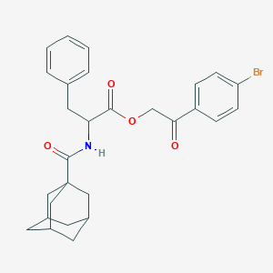 2-(4-bromophenyl)-2-oxoethyl N-(tricyclo[3.3.1.1~3,7~]dec-1-ylcarbonyl)phenylalaninate