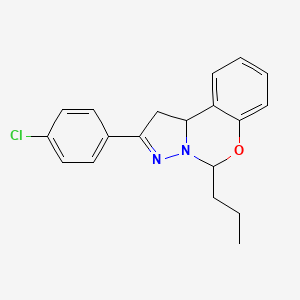 2-(4-Chlorophenyl)-5-propyl-1,10b-dihydropyrazolo[1,5-c][1,3]benzoxazine